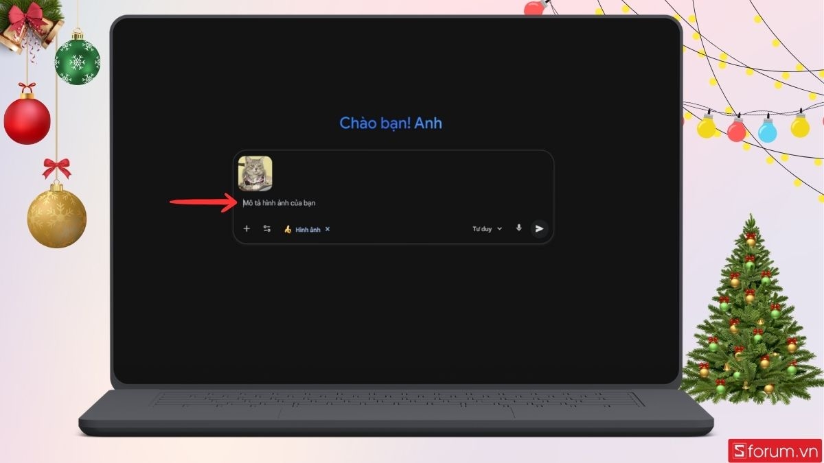 Hướng Dẫn Cách Tạo Ảnh Noel Bằng AI bước 3