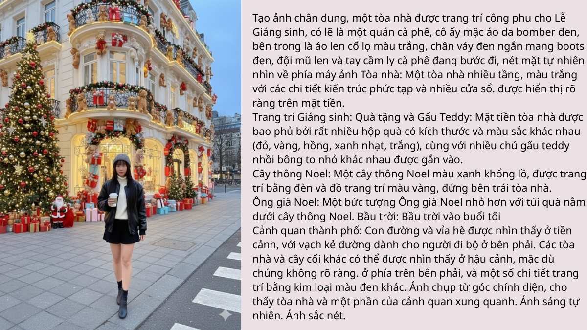 Prompt Tạo Ảnh Bằng AI Concept Noel Cực Xinh
