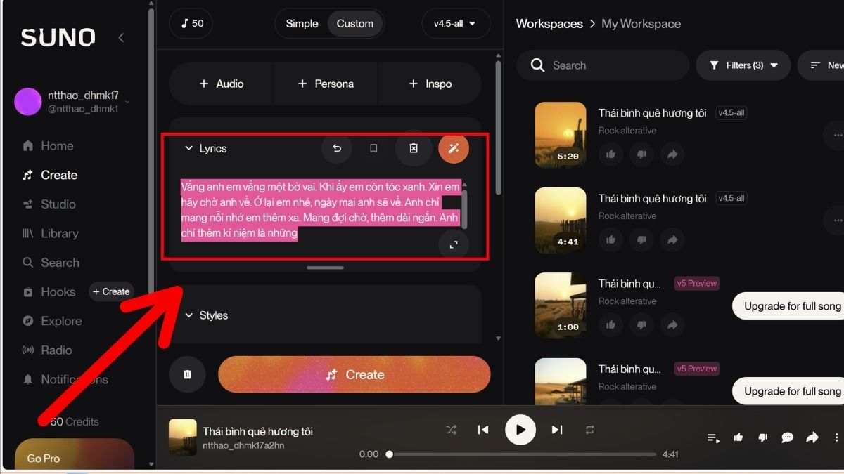 Tạo Beat Karaoke Từ Bài Hát Có Lời phương pháp 2 bước 1.3