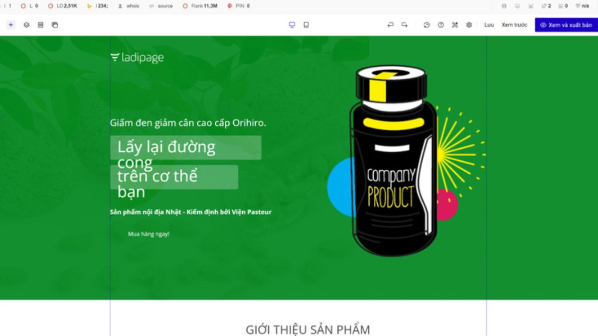 Hướng Dẫn Cách Tạo Ladipage Miễn Phí bước 4