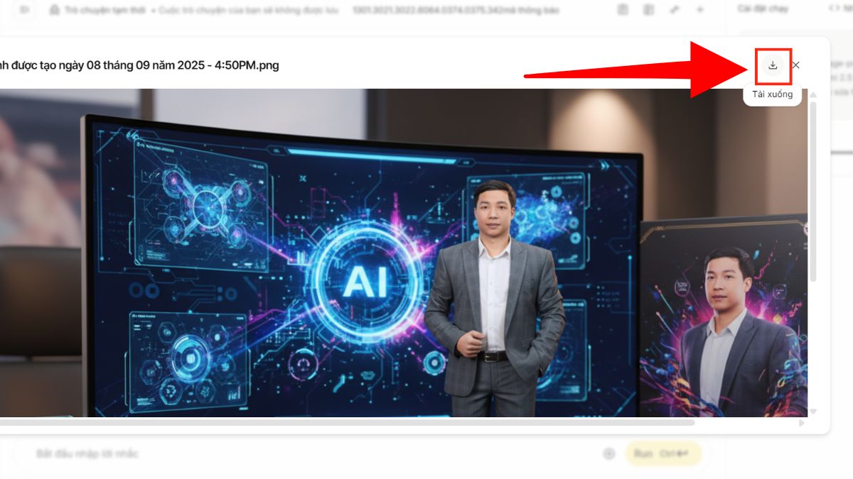 Cách Tạo Mô Hình 3D Trên Google AI Studio Bước 6.1