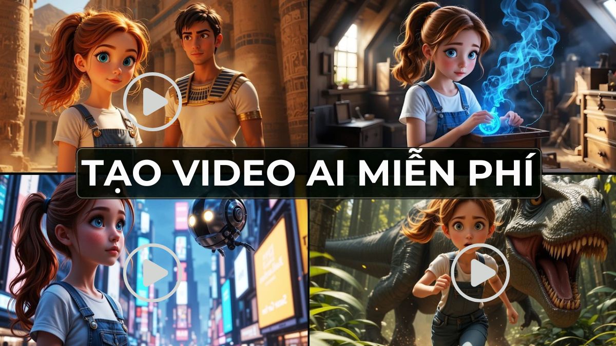 10 công cụ tạo video AI miễn phí gây sốt năm 2025