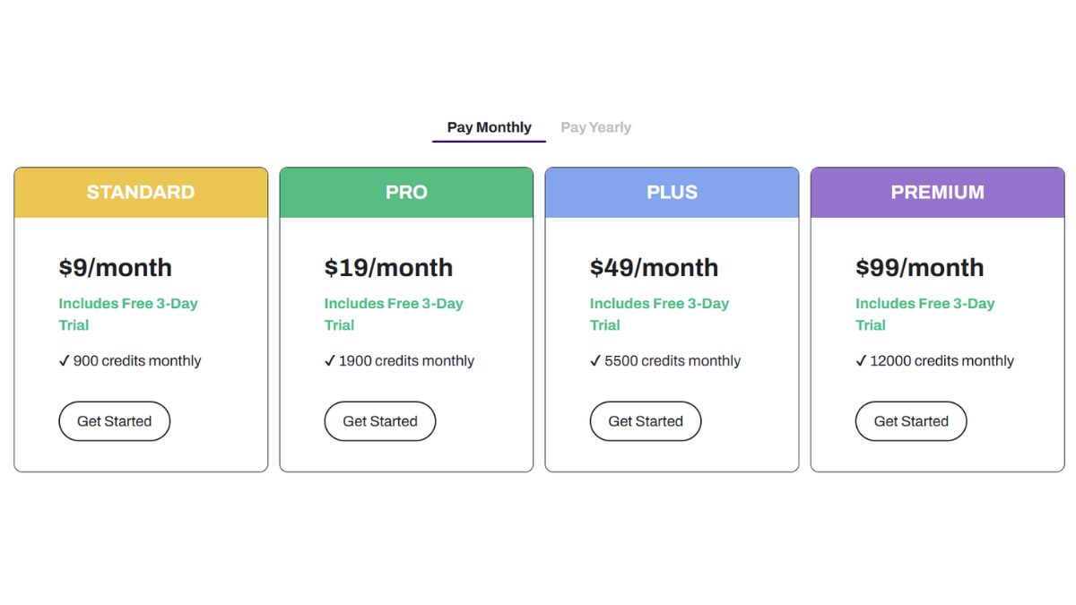 Công cụ tạo video AI miễn phí- Chi phí của Stability AI