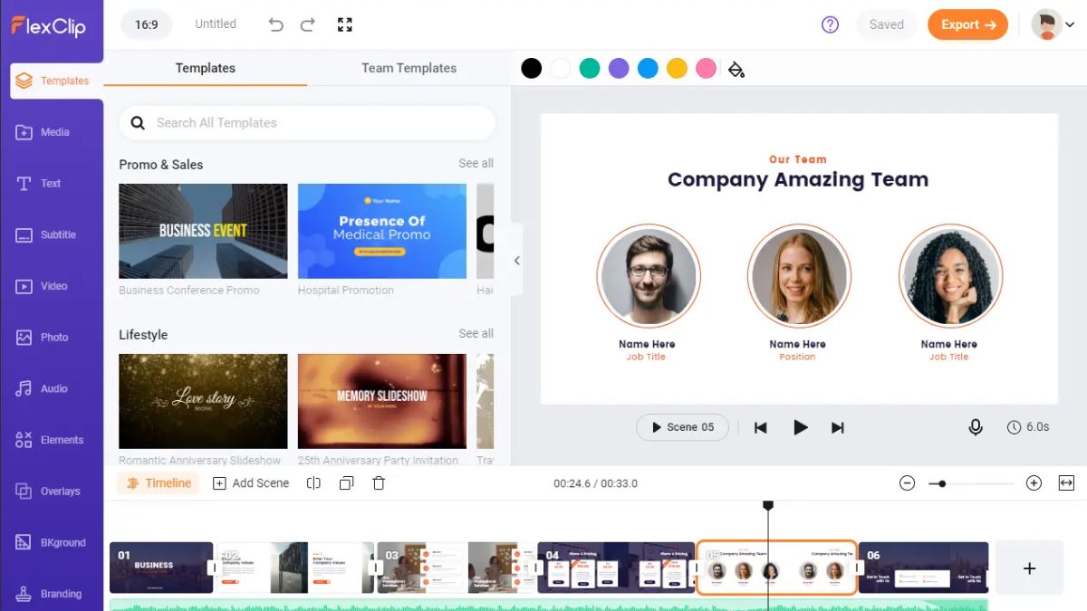 Công cụ tạo video AI miễn phí- FlexClip