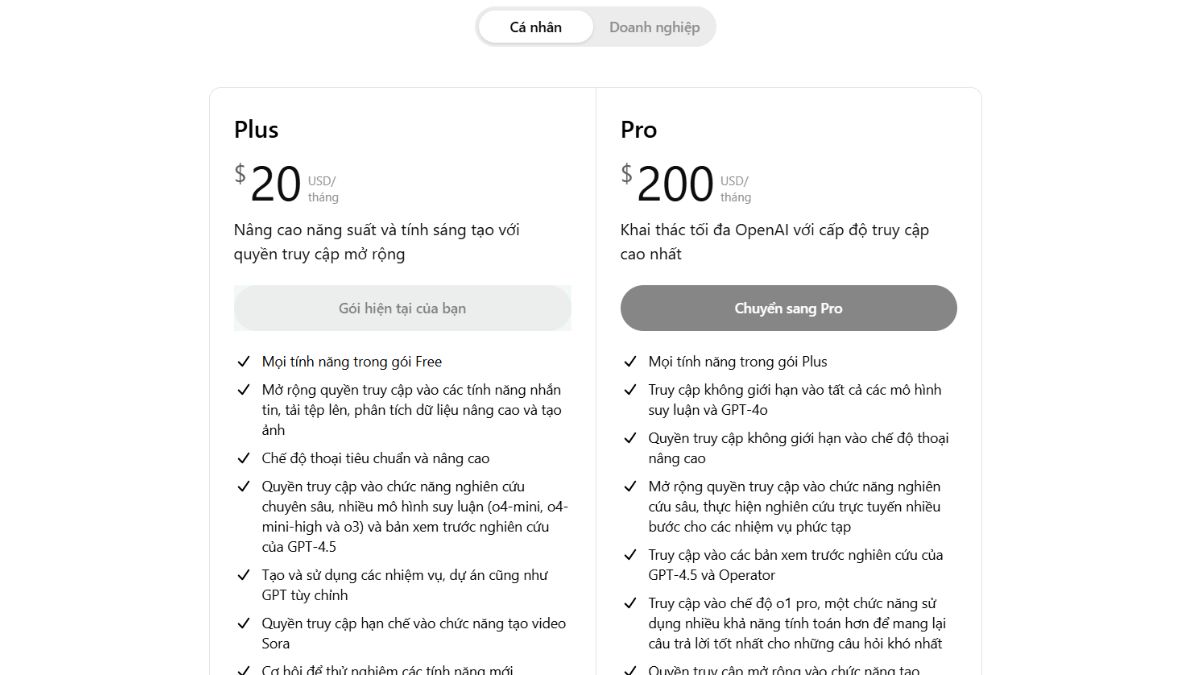 Công cụ tạo video AI miễn phí- Chi phí của Chatgpt