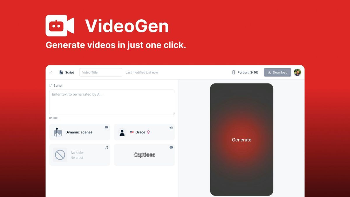 Top 10 công cụ tạo video AI từ văn bản miễn phí- Videogen