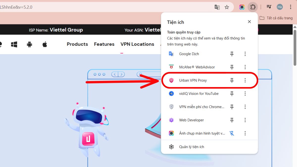 Bước 2 Tạo video bán hàng với Google Veo 3- Bắt đầu với Urban VPN Proxy bước 3.1