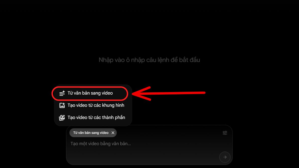 Bước 2 Tạo video bán hàng với Google Veo 3- Tạo video bán hàng tạo giao diện Flow bước 1.2