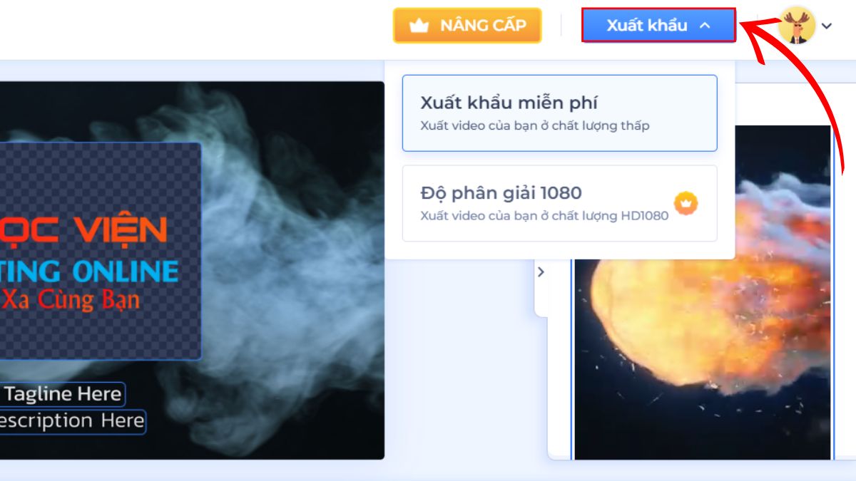 Renderforest tạo video intro bằng AI bước 4