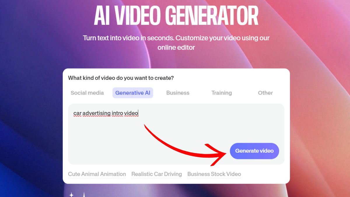 Hướng dẫn cách tạo video intro bằng AI bước 3
