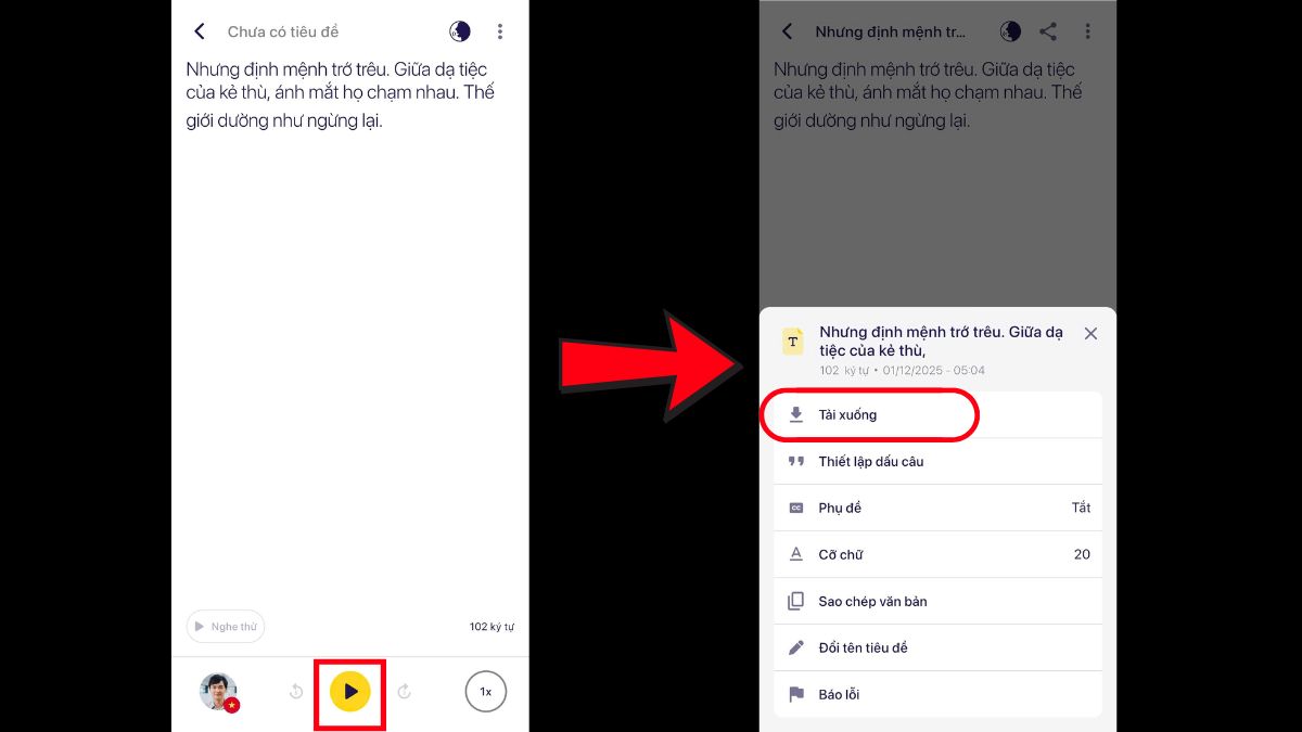 Cách Tạo Video Kể Chuyện Bằng AI Trên Điện Thoại Bước 4.2