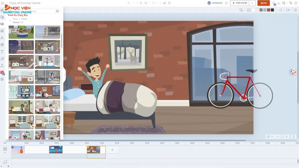 Cách làm video AI nói miễn phí với Vyond- Cách sử dụng bước 2