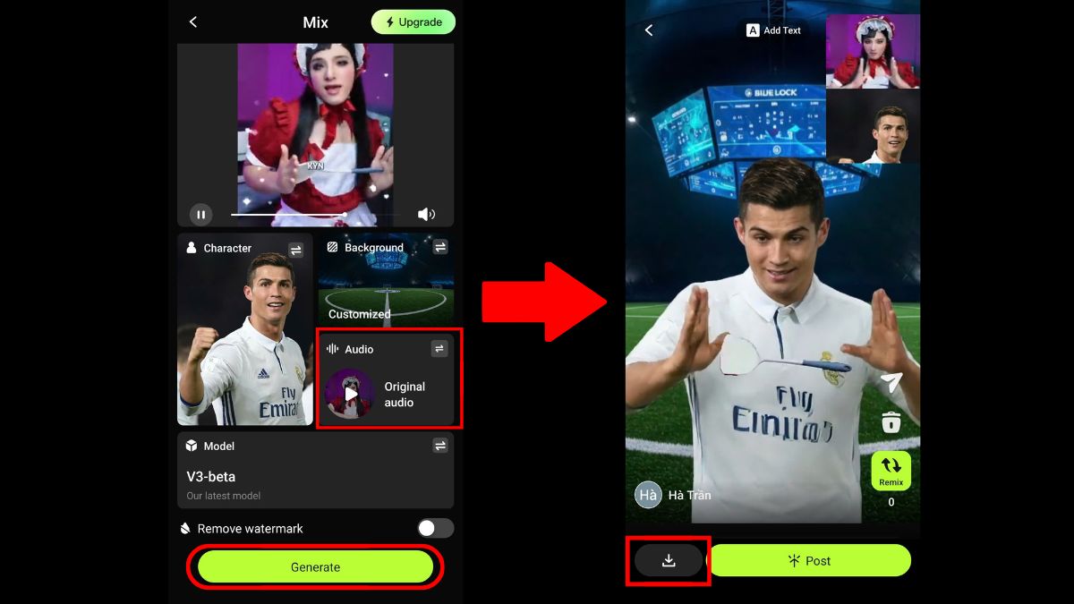 Cách Tạo Video Nhảy Bằng AI Trên Điện Thoại Với Viggle bước 7