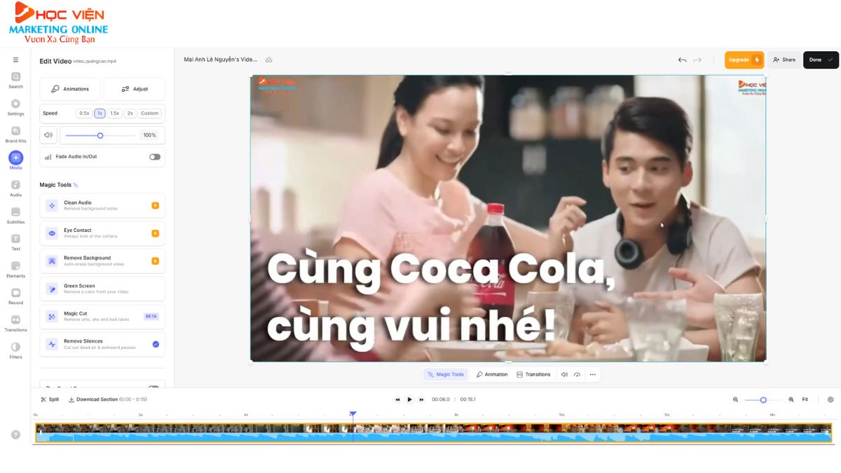 Công cụ làm video quảng cáo sản phẩm bằng AI- Các bước thực hiện Veed