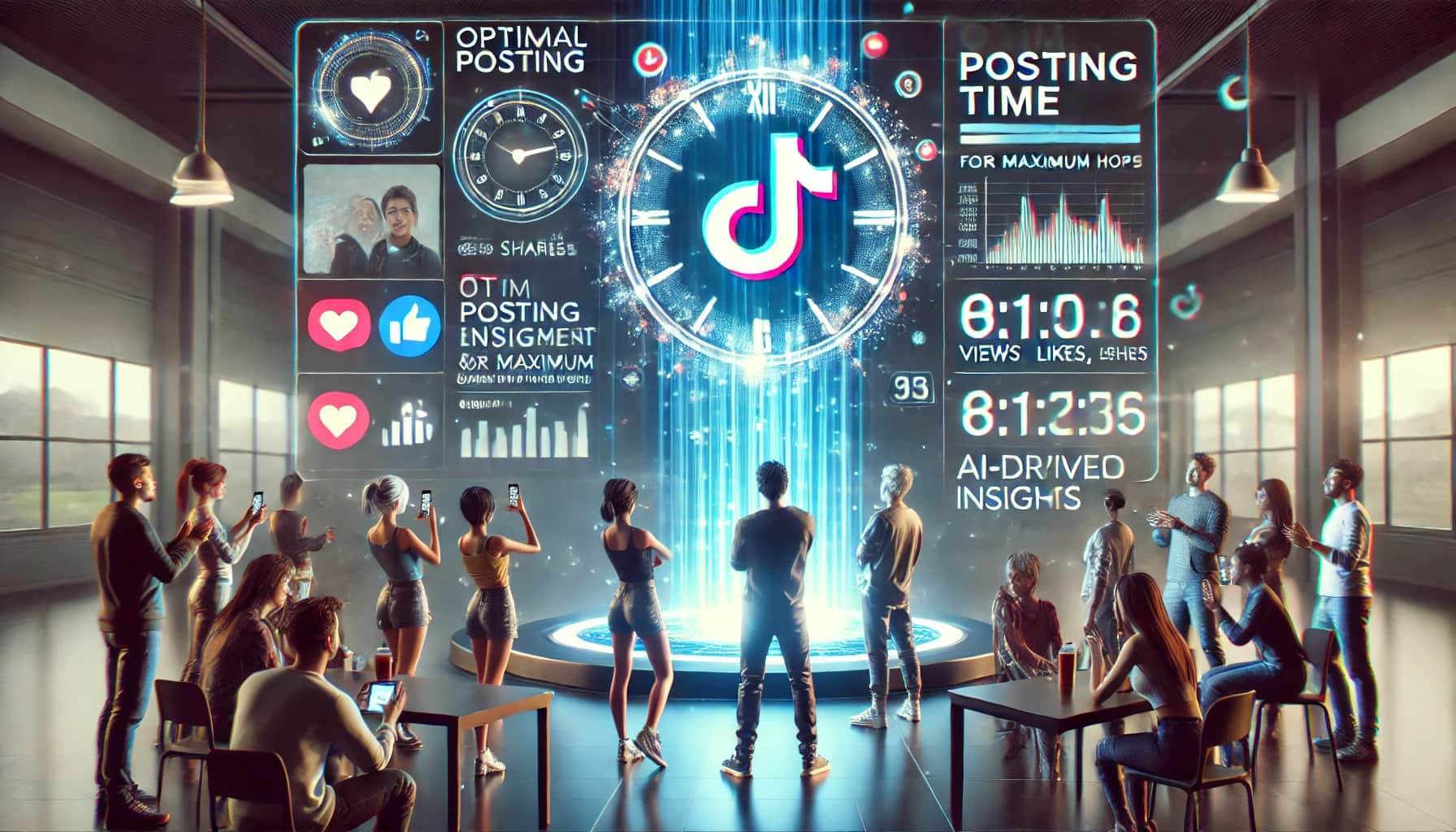 Mẹo tối ưu video AI Tiktok để tăng tương tác- Đăng video vào giờ cao điểm