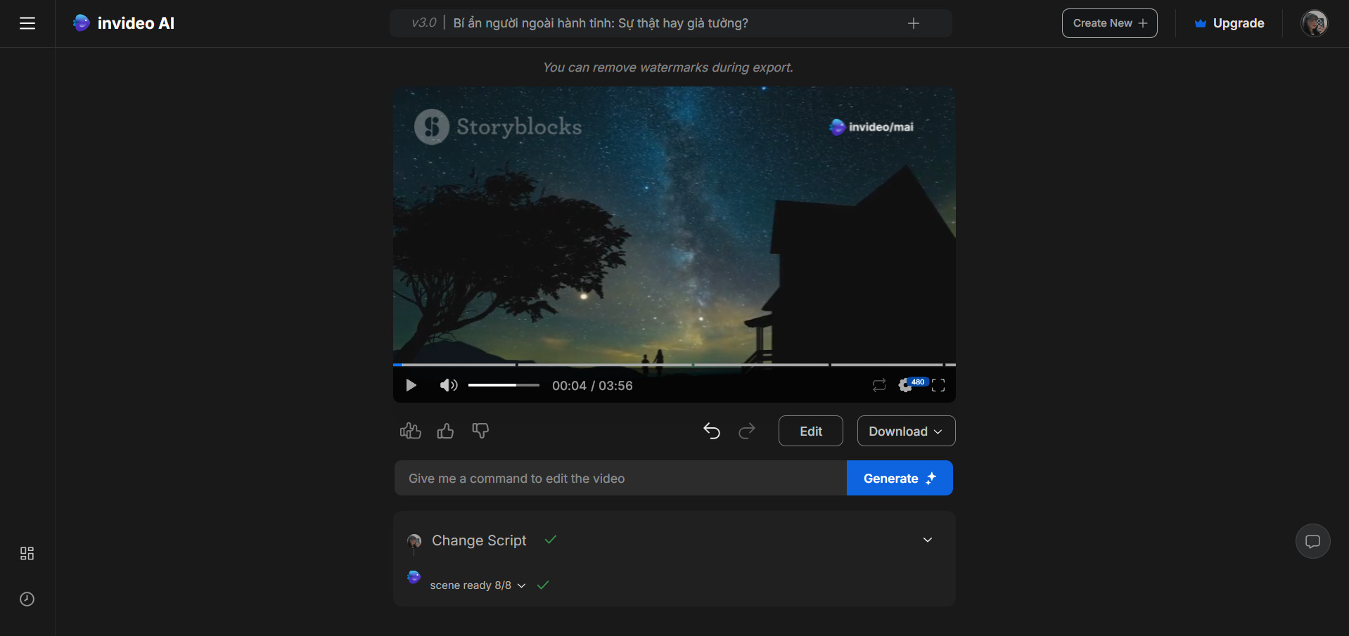 6 công cụ làm video tự động bằng AI- Invideo hướng dẫn sử dụng