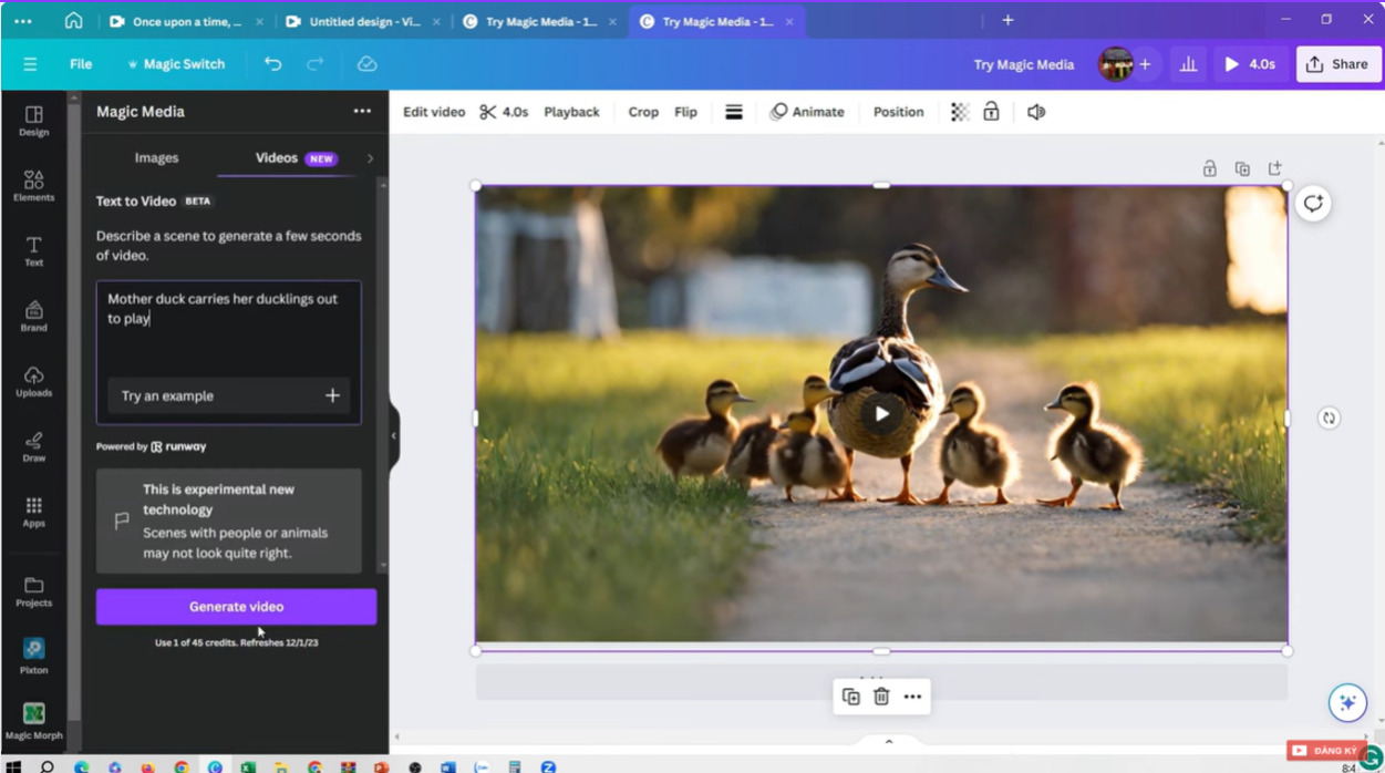 6 công cụ làm video tự động bằng AI- Videogen hướng dẫn sử dụng