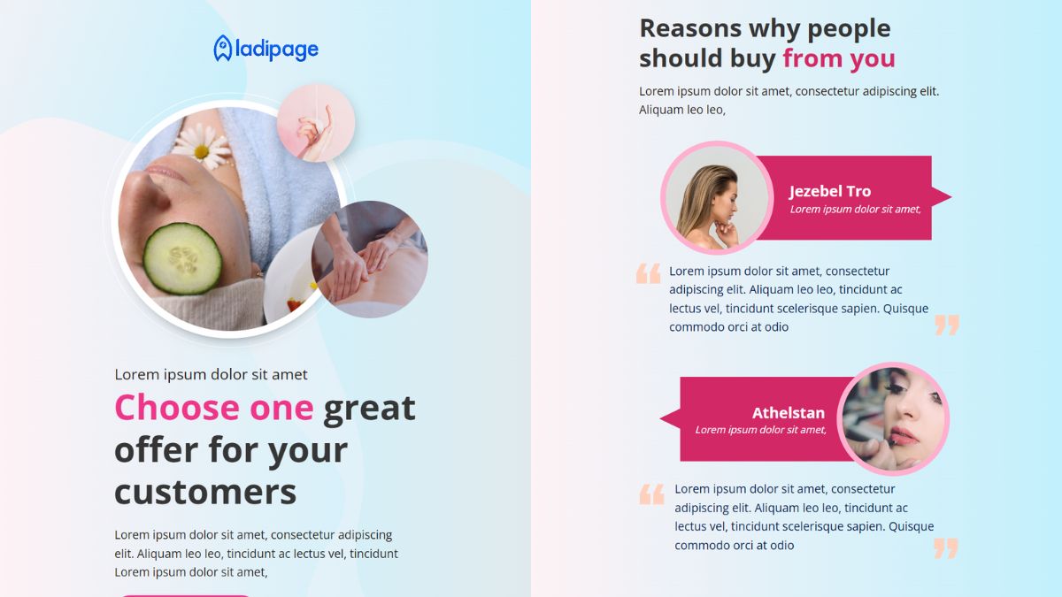 Mẫu 2 Thiết Kế Landing Page Spa, Nha Khoa, Thẩm Mỹ