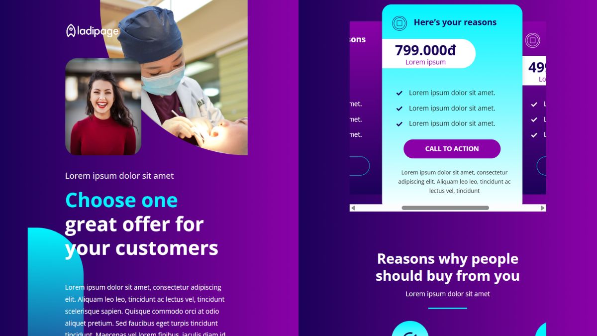 Mẫu 8 Thiết Kế Landing Page Spa, Nha Khoa, Thẩm Mỹ