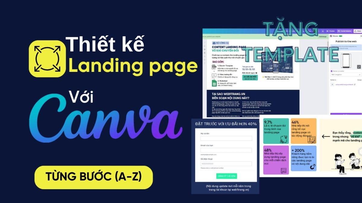 Hướng Dẫn Cách Thiết kế Landing Page trên Canva Chi Tiết Từ A-Z