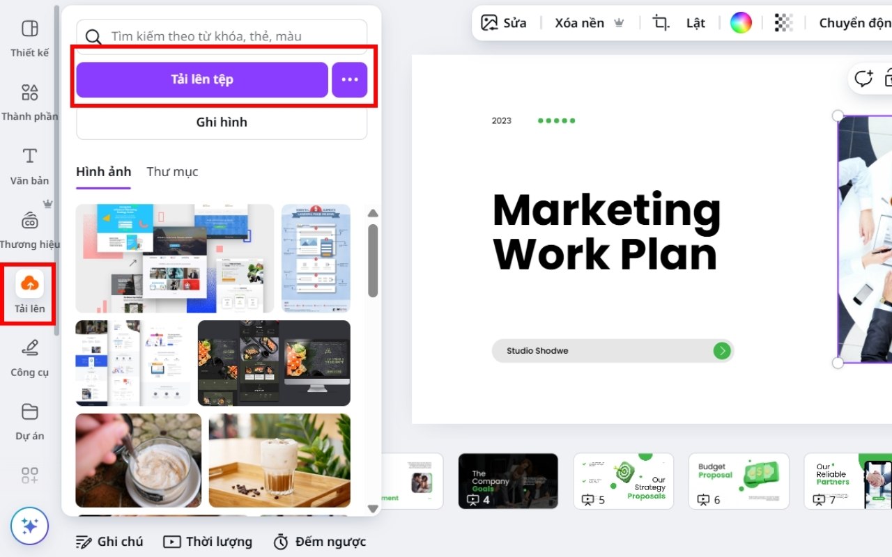 Hướng Dẫn Cách Thiết Kế Landing Page Trên Canva bước 3.1