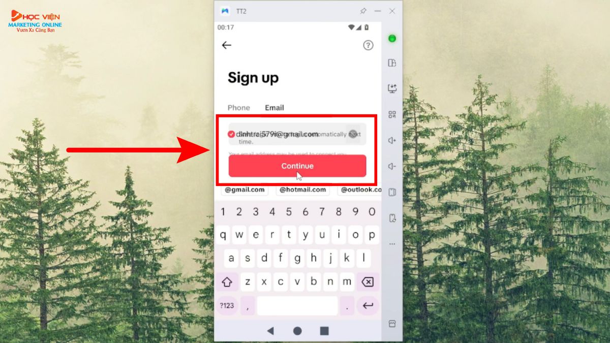 Đăng Ký Tài Khoản TikTok Chuẩn Beta Bước 4.1