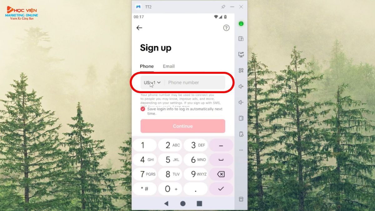 Đăng Ký Tài Khoản TikTok Chuẩn Beta Bước 3