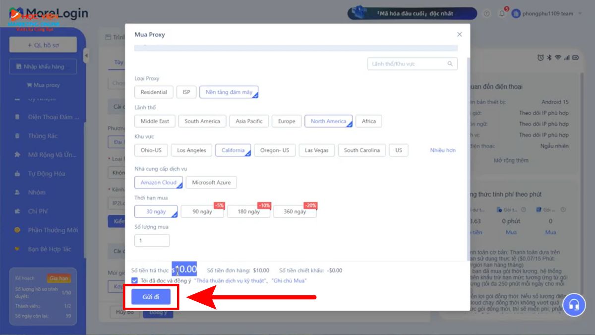 Cách Tạo Tài Khoản TikTok Beta Với MoreLogin Bước 5.1