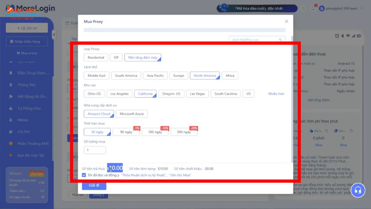 Cách Tạo Tài Khoản TikTok Beta Với MoreLogin Bước 4.3