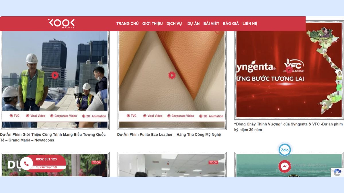 Dự án tiêu biểu của Kool Media