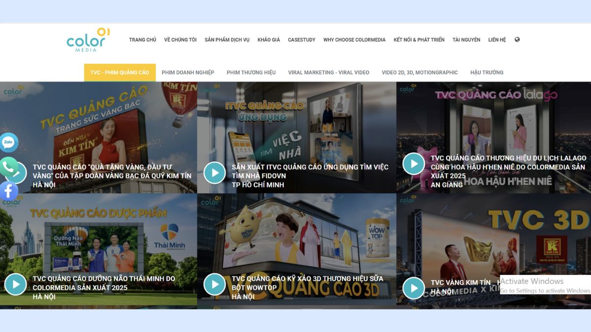 Dự án tiêu biểu của Color Media