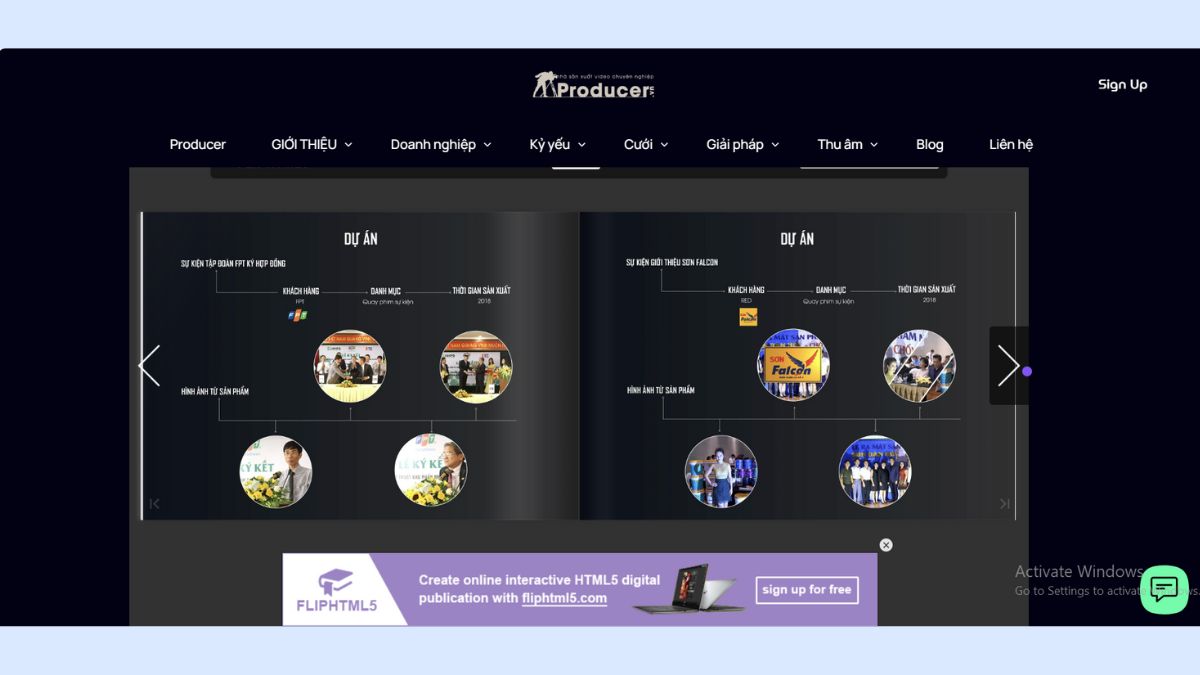 Dự án tiêu biểu của Producer.vn