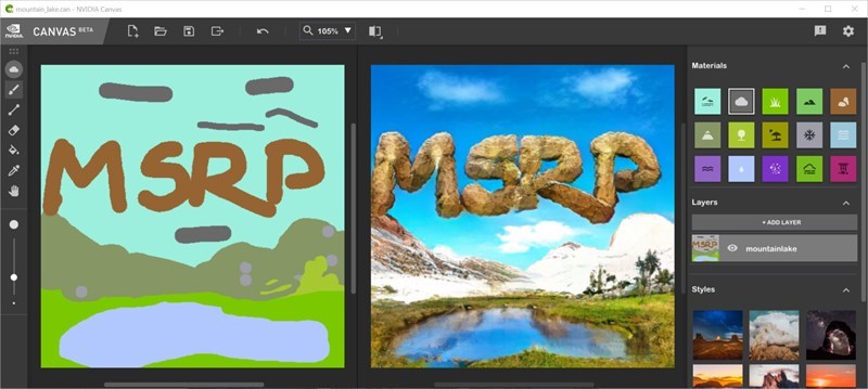 Top 11 web AI vẽ tranh tốt nhất- Nvidia Canvas