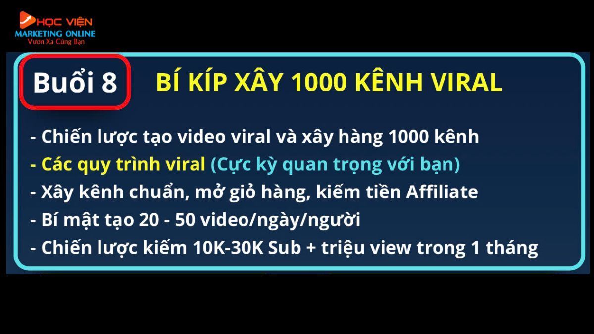 Nội Dung Đào Tạo AI Tại HVMO Buổi 8.1