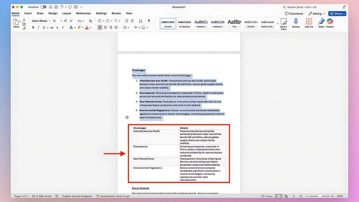 Tích hợp AI vào word