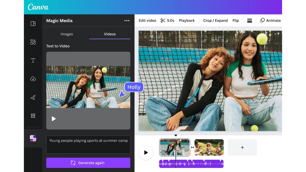 Top 7 công cụ hỗ trợ tạo video bằng AI trên Instagram- Canva