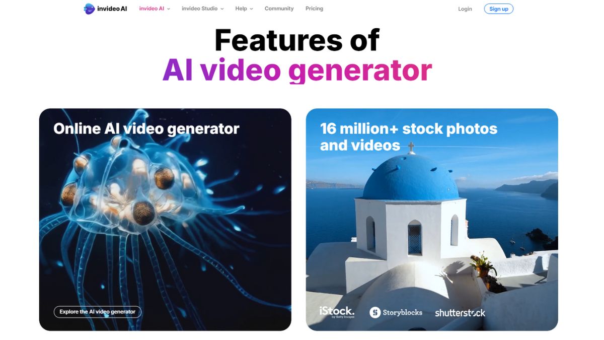 Top 7 công cụ hỗ trợ tạo video bằng AI trên Instagram- Invideo