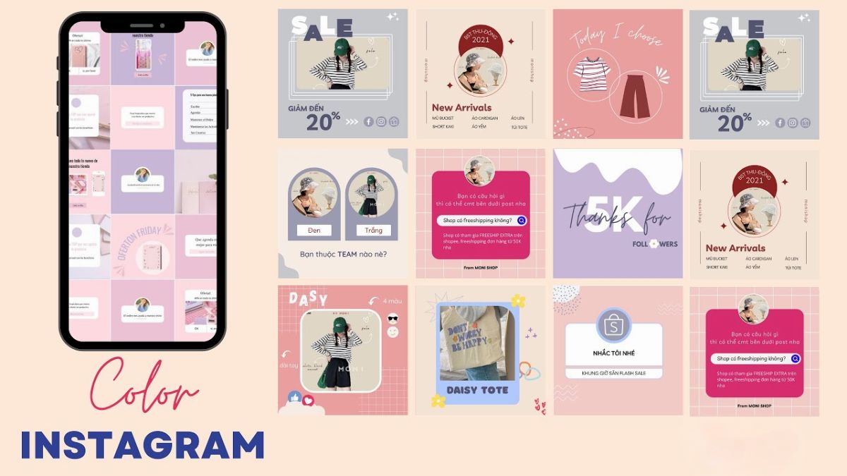 4 cách tạo video trên Instagram- Sử dụng mẫu