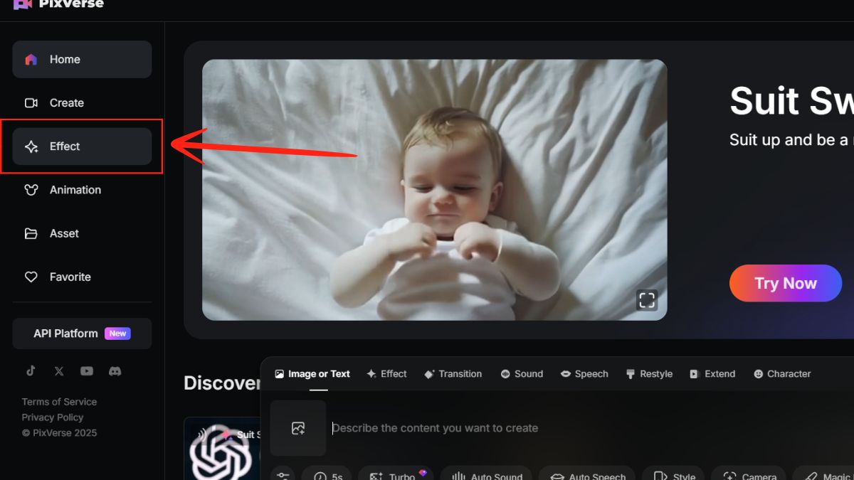 Hướng dẫn chi tiết cách tạo AI video Venom biến hình bằng Pixverse cách 1 bước 2.1