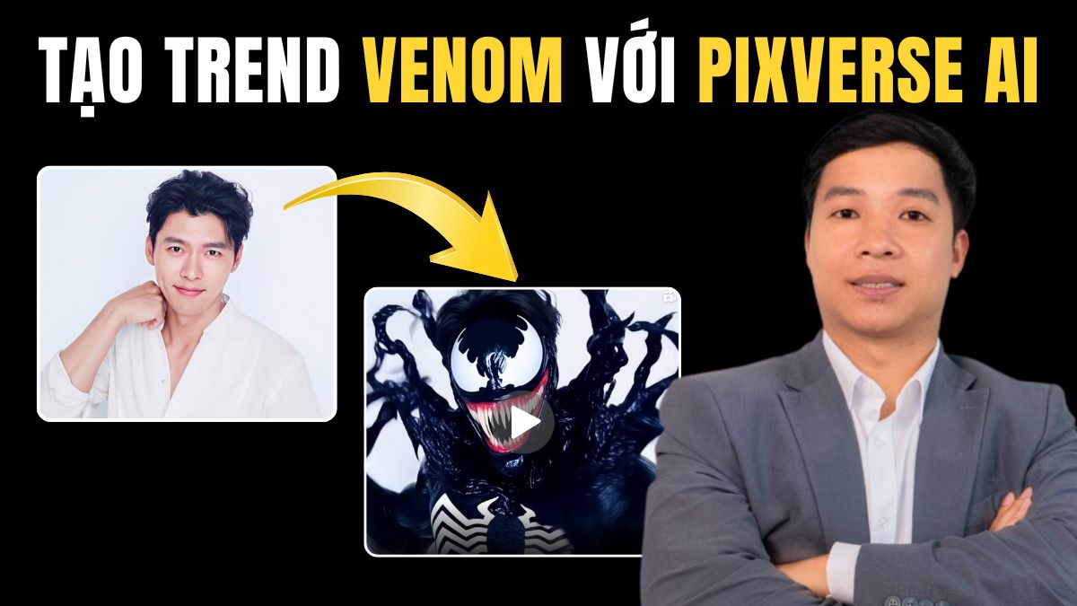 Hướng dẫn cách tạo trend biến hình Venom bằng AI miễn phí