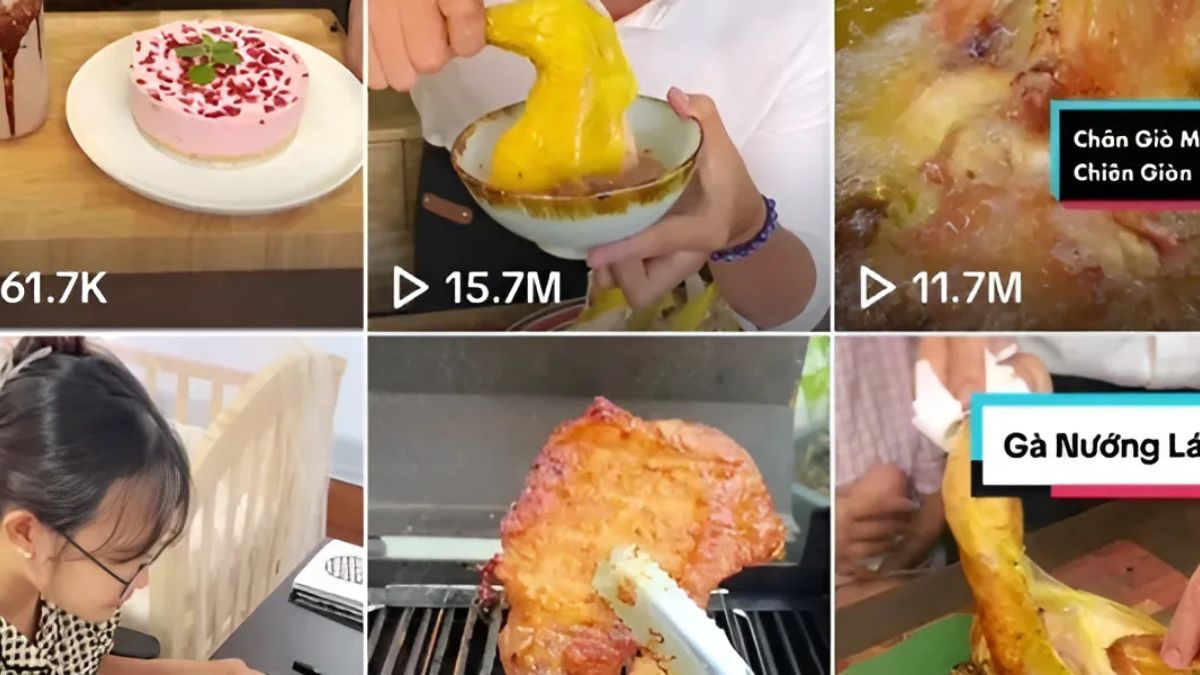 12 Ý tưởng xây kênh Tiktok triệu view- Video hướng dẫn nấu ăn